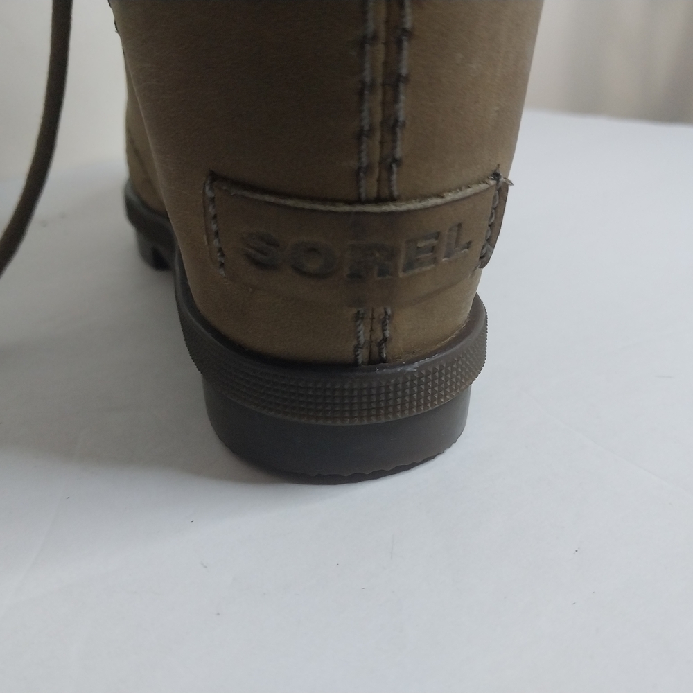 SOREL 8.5 Women's Taupe Lace-Up Boots - Picture 5 of 15